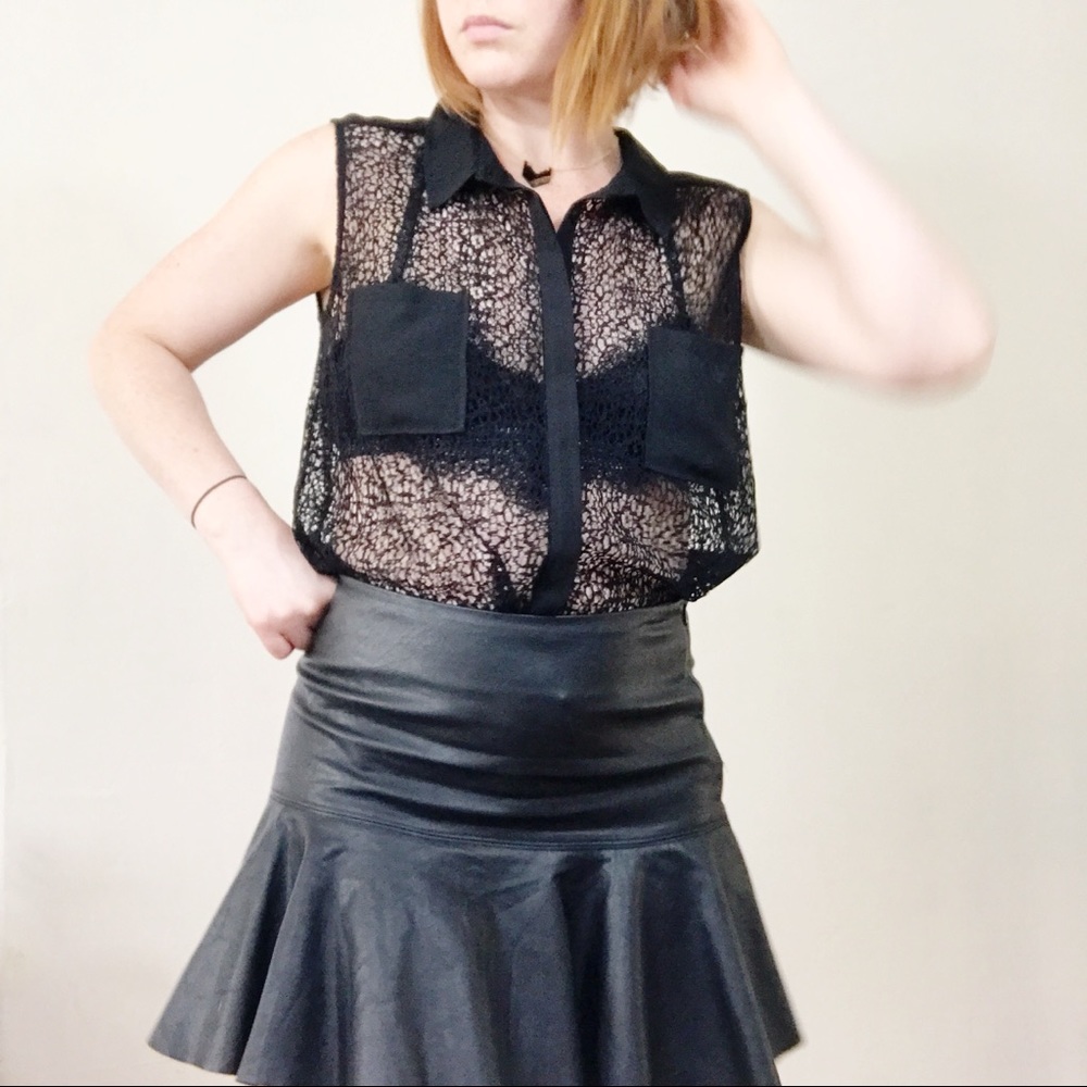 Nordstrom Halogen | Sheer Textured Sleeveless Top